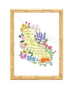 California Flowers 5x7" Print