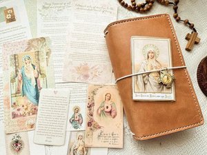 August Immaculate Heart of Mary Printable Catholic Liturgical Journaling Kit POCKET Size