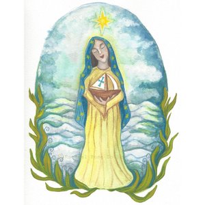 Stella Maris Our Lady Star of The Sea Print 5x7"