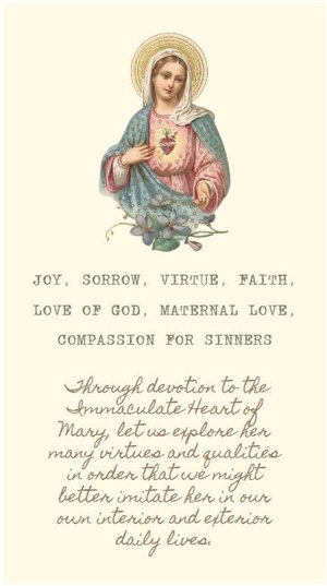August Immaculate Heart of Mary Printable Catholic Liturgical Journaling Kit POCKET Size
