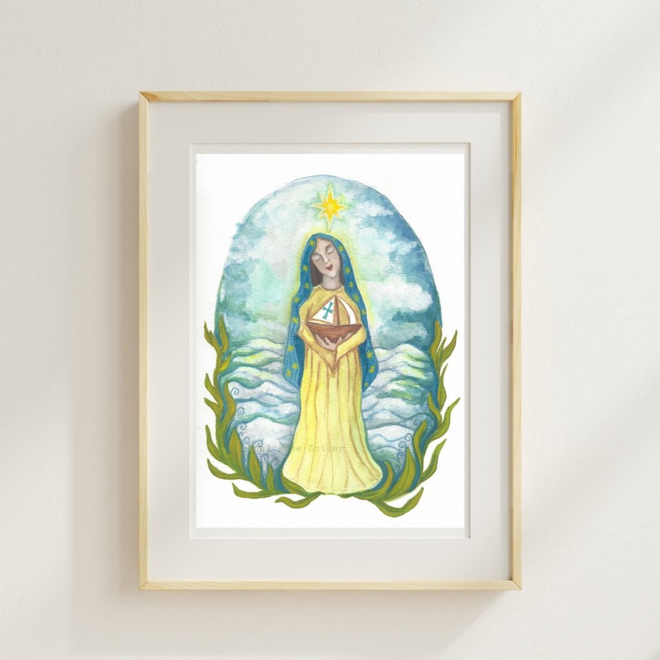 Stella Maris Our Lady Star of The Sea Print 5x7"