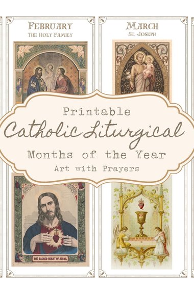 Catholic Liturgical Months of the Year Homeschool Art and Prayer