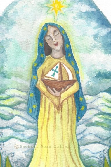 Stella Maris Our Lady Star of The Sea Print 5x7"